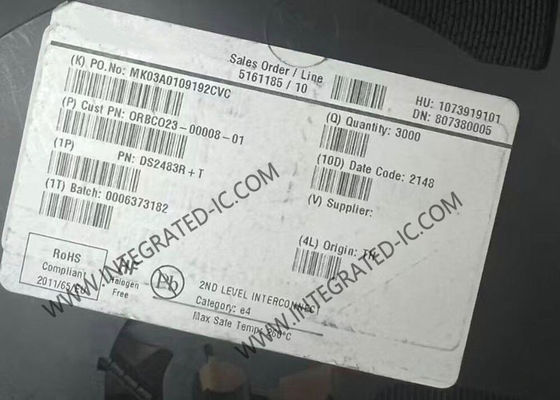 DS2483R Integrated Circuit Chip with 300µA Current Supply and 1-Wire® Protocol in SOT-23-6 Package