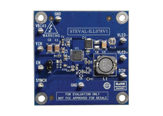 STEVAL-ILL078V1 Πίνακας Αξιολόγησης Οδηγού LED Buck LED6000 Embedded Solutions
