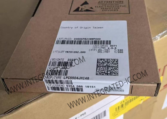 LPC5504JHI48 Μικροελεγκτής MCU 32-bit Arm Cortex-M33 με 8 MB Flash 45 pins GPIO και 128 bit UUID