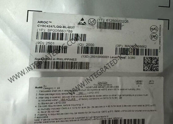 CY8C4247LQQ-BL483T 48MHz PSoC 4 Μικροελεγκτής MCU με 128 kByte Flash και 36 ακίδες I/O AIROC BLE