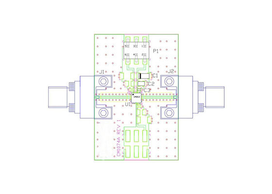 CMD270P3-EVB Embedded Solutions Broadband MMIC Low Noise Amplifier Evaluation Board (Επιτροπή αξιολόγησης των ενισχυτών χαμηλού θορύβου CMD270P3-EVB)