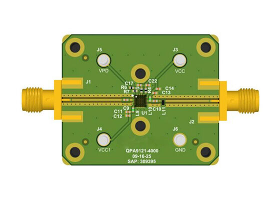 QPA9121EVB-01 Ενσωματωμένες λύσεις Διοικητικό συμβούλιο αξιολόγησης ενισχυτή κινητήρα υψηλής απόδοσης 0,5W