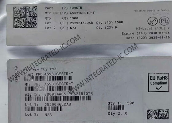 Τσιπ ολοκληρωμένου κυκλώματος A5931GESTR-1-T 3A Πολυφασικός οδηγός κινητήρα QFN24