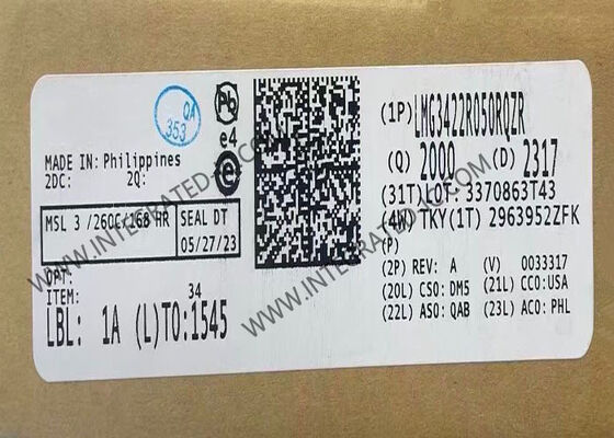 MOSFET GaN γενικός σκοπός VQFN54 οδηγών γεφυρών ολοκληρωμένου κυκλώματος LMG3422R050RQZR μισός