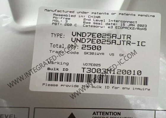 VND7E025AJTR Ολοκληρωμένο Κύκλωμα Chip Διπλού Καναλιού High Side Driver IC PowerSSO16