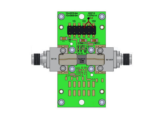 TGA2975-SM-EVB Ενσωματωμένες Λύσεις 2.7GHz έως 3.5GHz 12W GaN Πίνακας Αξιολόγησης Ενισχυτή Ισχύος