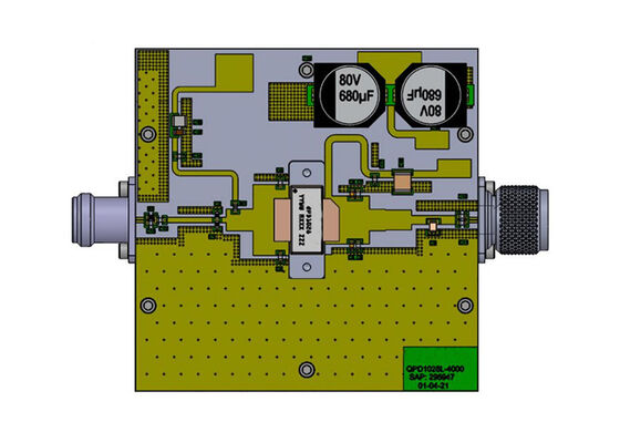 QPD1028EVB7 Ενσωματωμένες λύσεις 750W 65V GaN RF Input-Matched Transistor Evaluation Board