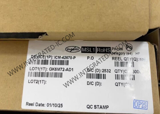 ICM-42670-P IC αισθητήρα IMU MotionTracking 6 αξόνων υψηλής απόδοσης