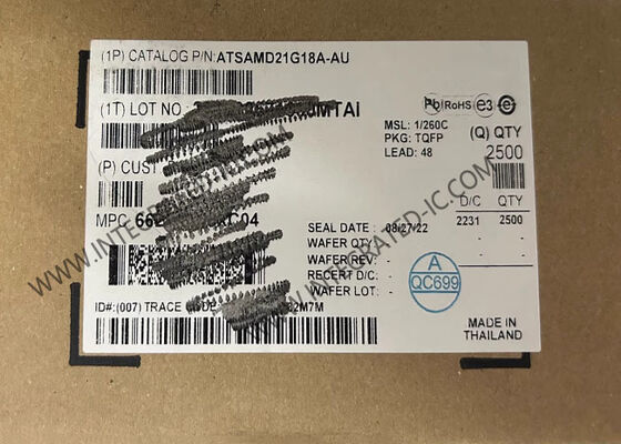 ATSAMD21G18A-AU Μικροελεγκτής MCU 48MHz Υψηλής Απόδοσης 32-Bit με 256 kB Flash και 32 kB SRAM