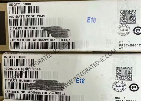 ADG659YRUZ 4-Κανάλι CMOS Αναλογικός Πολυπλέκτης IC Chip με 75 Ohms Αντίσταση On