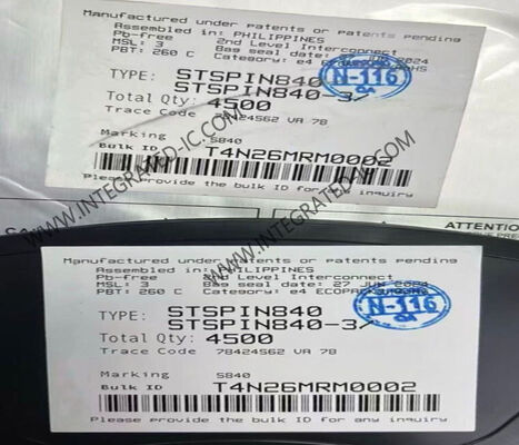 Ολοκληρωμένο Κύκλωμα STSPIN840, Συμπαγής Διπλός Οδηγός Κινητήρα DC με Ψήκτρες, με Ρεύμα Εξόδου 1.5 A και Τάση Λειτουργίας 7V έως 45V