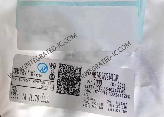 MSP430F2234IDAR 16-Bit Microcontroller MCU με ταχύτητα 16MHz και μνήμη flash 8KB