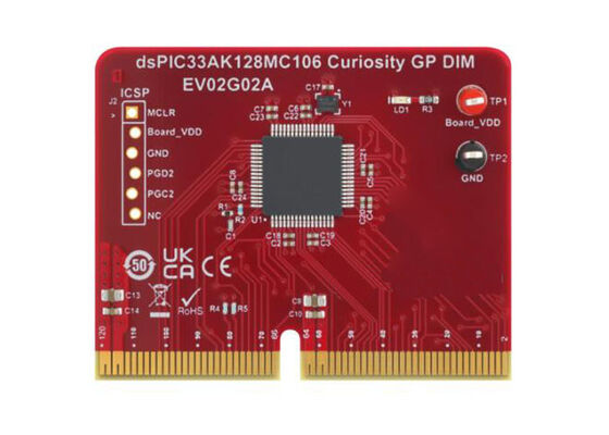 EV02G02A Ενσωματωμένες Λύσεις DSPIC33AK128MC106 Γενικής Χρήσης Διπλής Ενσωματωμένης Μονάδας