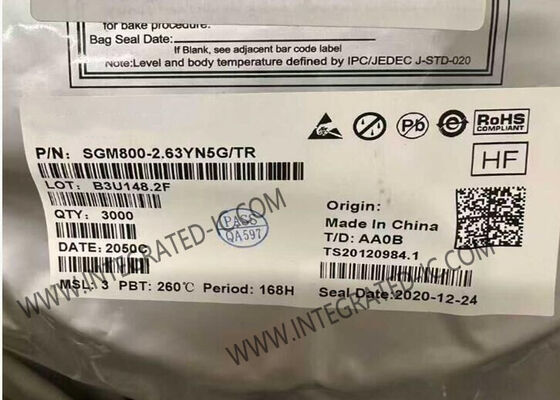 SGM800-2.63YN5G Ολοκληρωμένο Κύκλωμα Χαμηλής Ισχύος με Ρύθμιση Χρονικού Ορίου Επαναφοράς με Πυκνωτή για Τάσεις Συστήματος 1.6V έως 5V