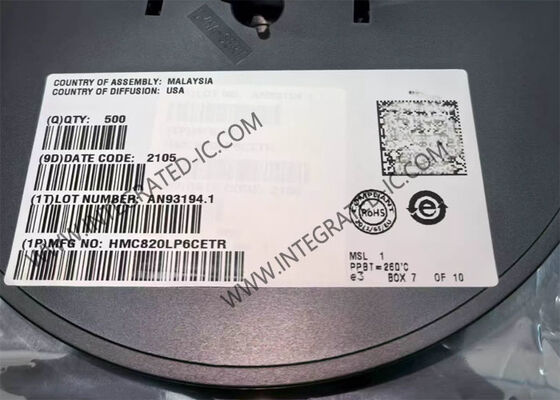 HMC820LP6CETR 5.1GHz Ολοκληρωμένο Κύκλωμα Συνθετητή Συχνότητας Fractional-N PLL με Εξαιρετικά Χαμηλό Θόρυβο Φάσης