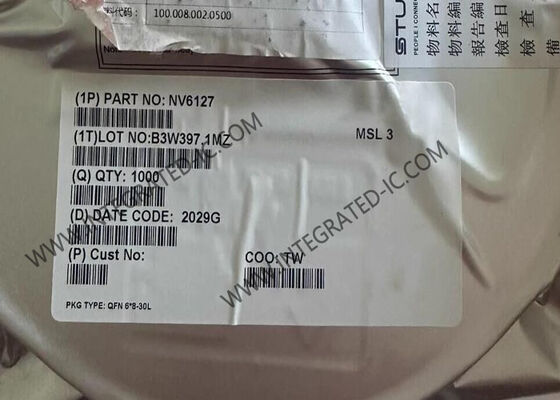 NV6127 GaN IC 650V 12A Διανομή ισχύος διακόπτης με 30-QFN πακέτο για εφαρμογές γρήγορης φόρτισης