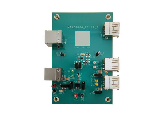 MAX20334EVKIT Εγκατεστημένες λύσεις MAX20334 Δύο SPDT Analog Switch Board