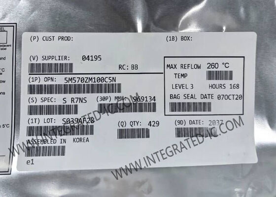 5M570ZM100C5N Field Programmable Gate Array με 9ns MAX V Performance, 570 λογικά στοιχεία στο πακέτο TFBGA100