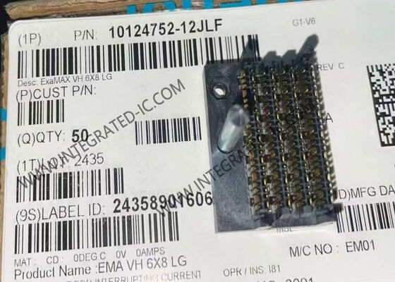10124752-12JLF Σύνδεσμος Backplane Zero Skew 56Gb/s για Μετάδοση Δεδομένων Υψηλής Ταχύτητας