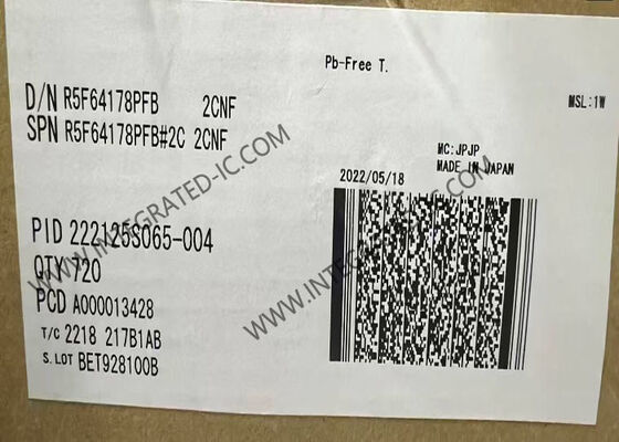 R5F64178PFB Μικροελεγκτής MCU High-End R32C/100 32-Bit 50MHz Μικροελεγκτής IC