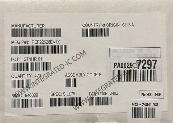 PEF22628EV1X Δύο κανάλια SHDSL σύστημα-σε-σιπ με SHDSL.bis για εφαρμογή EFM