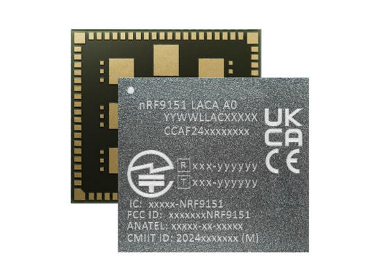NRF9151-LACA-R7 Μοντέλο ασύρματης επικοινωνίας χαμηλής ισχύος με LTE-M/NB-IoT/NTN μοντέλο και Arm Cortex-M33 για κυτταρικό IoT