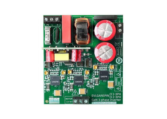 EVLGANSPIN1-3PH Ενσωματωμένες λύσεις GANSPIN611 STM32G431RB Δελτίο σχεδιασμού αναφοράς ελέγχου κινητήρα