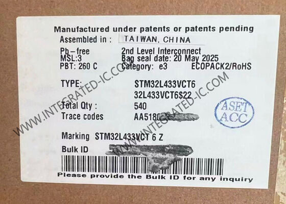 Μικροελεγκτής STM32L433VCT6 ARM MCU 32-Bit Μονοπύρηνος 80MHz