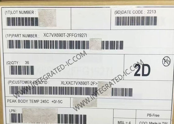 XC7VX690T-2FFG1927I Virtex-7 FPGA 640MHz Πεδίο Προγραμματιζόμενη Πύλη Μαρί FCBGA-1927