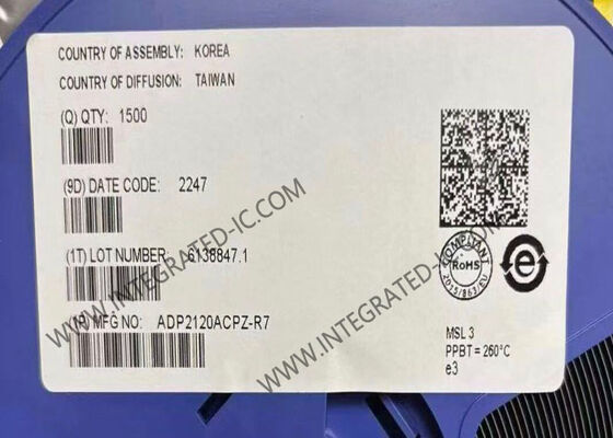 Ολοκληρωμένο κύκλωμα ADP2120ACPZ 1.25A 1.2MHz Συγχρονισμένος μετατροπέας DC-to-DC Buck με χαμηλό ρεύμα ηρεμίας