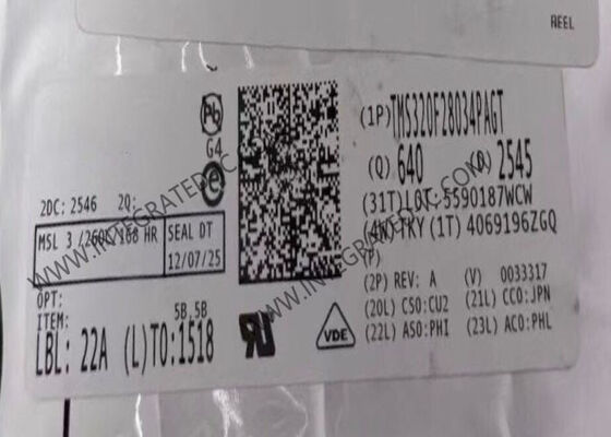 TMS320F28034PAGT 32-bit C2000 Μικροελεγκτής σε πραγματικό χρόνο MCU με ταχύτητα 60MHz και μνήμη flash 128KB