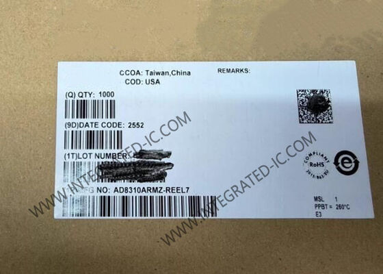 AD8310ARMZ Ολοκληρωμένο Κύκλωμα Chip 95dB Λογαριθμικός Ενισχυτής MSOP8 Ανιχνευτές Ισχύος RF