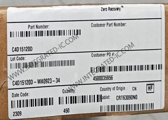 Ολοκληρωμένο Κύκλωμα C4D15120D 1200V 15A Δίοδος Schottky από Καρβίδιο του Πυριτίου TO-247-3