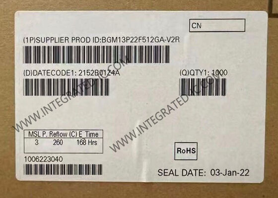 BGM13P22F512GA-V2R Ασύρματη Μονάδα Επικοινωνίας BT Low Energy Βασισμένη σε Μονάδες EFR32BG13