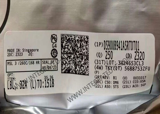 DS90UB941ASRTDTQ1 Τσιπ ολοκληρωμένου κυκλώματος 2K DSI σε FPD-Link III Serializer