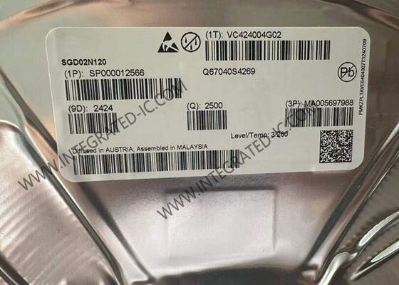 SGD02N120 1200V 2A IGBT Τρανζίστορα στο Πακέτο TO-252-3 - Τσιπ Ημιαγωγών Υψηλής Πρόταση