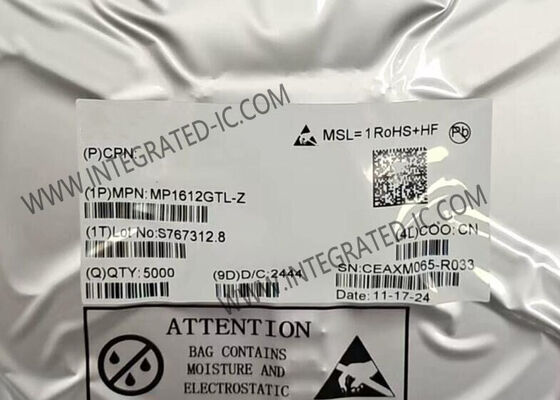 MP1612GTL Integrated Circuit Chip 2A Συγχρονισμένος μετατροπέας βήματος προς τα κάτω με συχνότητα εναλλαγής 1,2MHz και ακρίβεια 1% FB