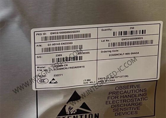 EC600NCNLF-N06-SNNDA Μοντέλος ασύρματης επικοινωνίας LTE Cat 1 Bis Μοντέλος με 10 Mbps Downlink 5 Mbps Uplink και εκτεταμένο εύρος θερμοκρασίας