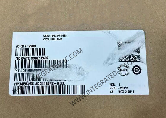 ADG419BRZ CMOS SPDT διακόπτης IC με 35 Ωμ αντίσταση σε κατάσταση λειτουργίας χαμηλή ροή ρεύματος 250pA και γρήγορος χρόνος μετάβασης 160ns