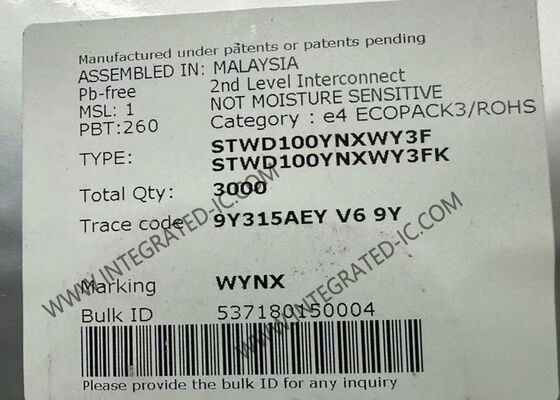 STWD100YNXWY3F Automotive Qualified Watchdog Timer Circuit Chip με χαμηλή κατανάλωση ισχύος 13 μA και μεγάλο εύρος θερμοκρασίας -40 έως +125 °C