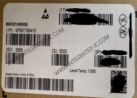 BSC021N08NS5 80V N-Channel OptiMOSTM Power MOSFET Transistor με συνεχές ρεύμα αποστράγγισης 226A σε πακέτο SuperSO8