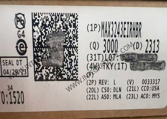 MAX3243EIRHBR Τσιπ ολοκληρωμένου κυκλώματος RS-232 Πιστολήπτης με ταχύτητα δεδομένων 500kbps και προστασία ESD ±15-kV για συστήματα 3V έως 5,5V