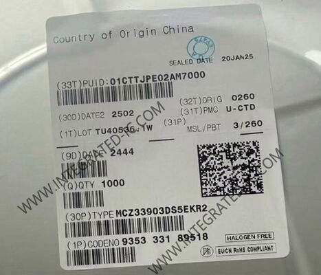 MCZ33903DS5EKR2 Σύστημα βασικών τσιπ ολοκληρωμένου κυκλώματος Τσιπ με υψηλής ταχύτητας διεπαφή CAN LIN και τροφοδοσία 5,5V έως 28V