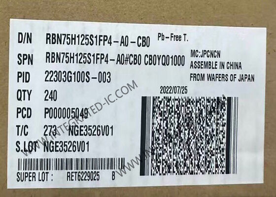 RBN75H125S1FP4-A0 1250V 75A IGBT Τρανζιστορ ολοκληρωμένο κύκλωμα τσιπ για εφαρμογές μετατροπής ισχύος