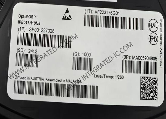 IPB017N10N5 Ενίσχυση MOSFET Τρανζίστορα 100V 180A Integrated Circuit Chip