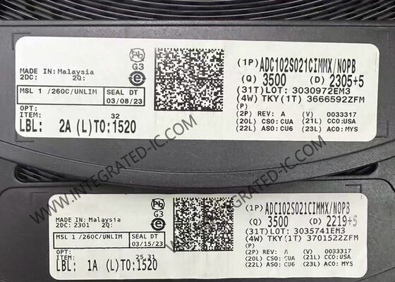 Ολοκληρωμένο κύκλωμα ADC102S021CIMMX 10-bit 2-κάναλο 200Ksps αναλογικο-ψηφιακός μετατροπέας
