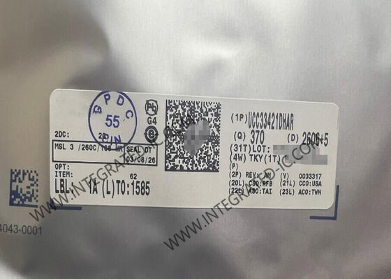 UCC33421DHAR Integrated Circuit Chip 5kVrms Βιομηχανική μονάδα ισχύος συνεχούς ρεύματος SO-MOD-16
