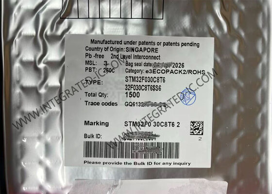 Μικροελεγκτής STM32F030C8T6 32-Bit με πυρήνα ARM Cortex M0 48MHz και 39 ακίδες I/O