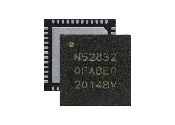 Nrf52832-qfab-ρ ευπροσάρμοστη BT 5,3 χαμηλή ενέργεια QFN48 SOC NRF52832 BT