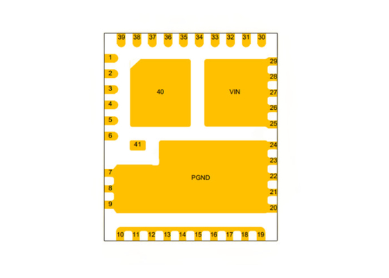 σύγχρονο Buck ολοκληρωμένο κύκλωμα 1.25MHz CSD95481RWJ μετατροπέων 5.5V 60A υψηλής τάσης